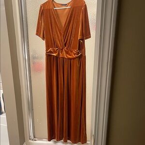 Elegant Burnt Orange Dress